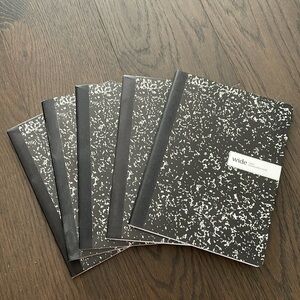 Office Depot Wide Ruled Composition Books (5), All New, NWOT